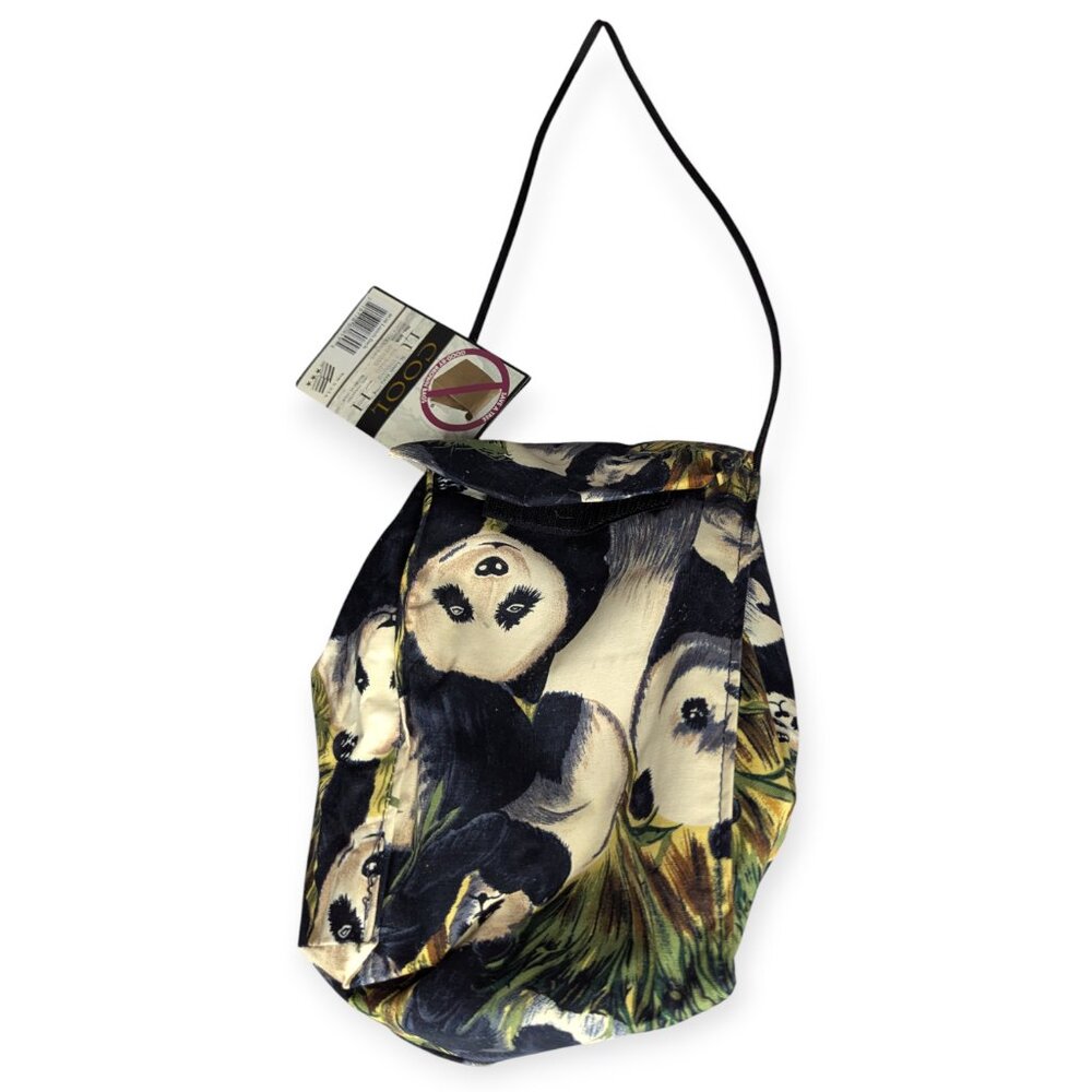 Cool Tote Panda Print Insulated Lunch Sack with Handle NWT